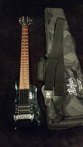 Hofner Shorty Travel Guitar (black)