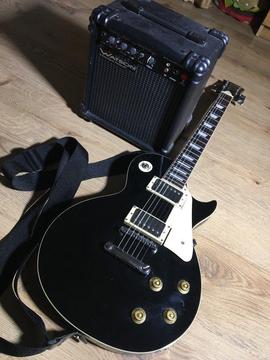 WESTFIELD ELECTRIC GUITAR. Les Paul style with 15 Watt Watson amp and guitar tuner