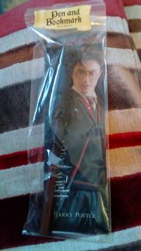 Harry Potter wand pen and bookmark