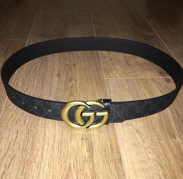 Gucci GG Gold Buckle Belt