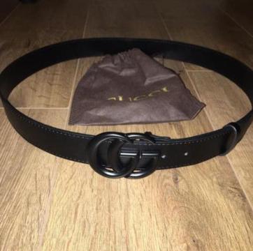 Gucci GG Black Belt With Dustbag