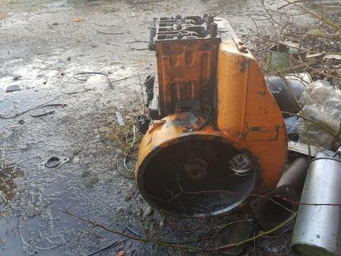 old Lister/Petter TS2 DIESEL for spares only,has been used to power hyd pump