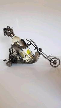 Motor bike wine holder