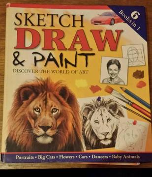 Sketch draw and paint book