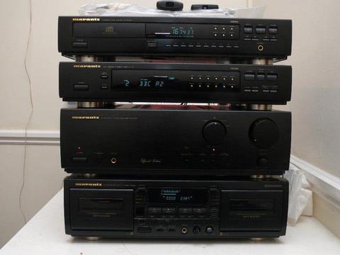 Marantz Hi-Fi. CD/Tuner/Double tape deck and Amplifier. 