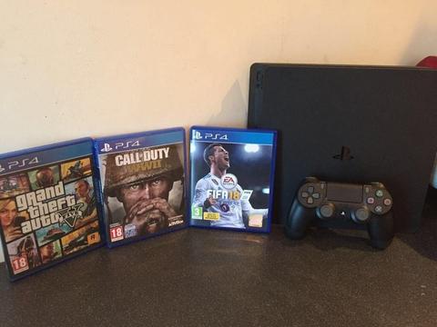 Playstation 4 slim 500gb unboxed with games