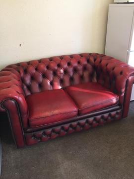 Oxblood Chesterfield 2 Seater Sofa