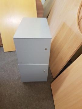 Heavy duty Metal 2 drawer Office pedestal / Heavy duty 2 drawer storage cabinet