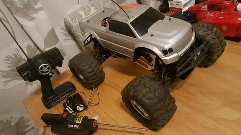Hpi savage nitro truck rc swop for a tv