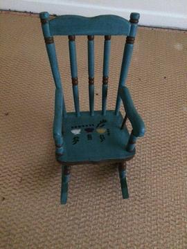 Highly collectible antique miniature rocking chair