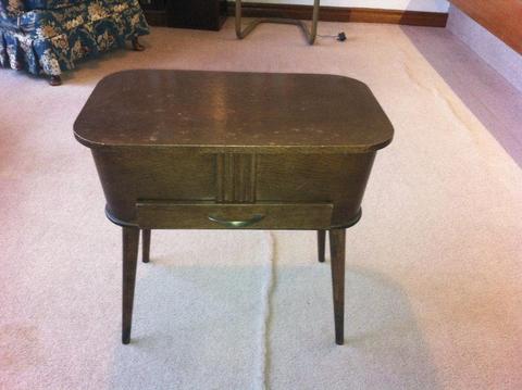 Vintage 1950s Morco sewing box table