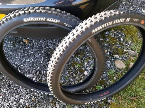 Maxxis minion dhf and dhr 27.5 pair 3c downhill casing enduro 650b mtb tyres