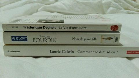 3 French Novels, very good condition