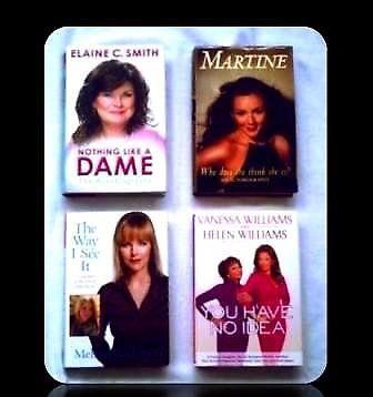 ACTRESS BIOGRAPHIES - 4 BOOKS - HARDCOVER - FOR SALE