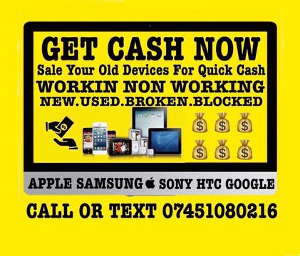 Cash Paid iPhone X 7 8 8 Plus 7 Plus 6s 6s Plus Samsung s8 s8 Plus s7 s7Edge Note 8 iPad GooglePixel