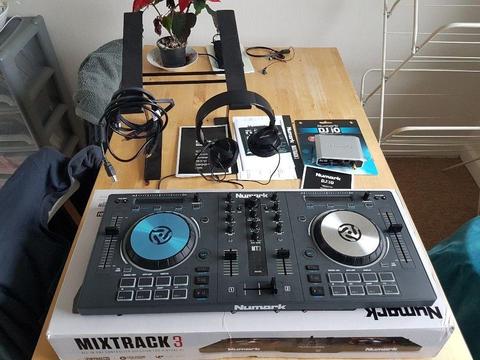 Numark Mixtrack 3 III with DJ IO, stand, headphones (not pro)
