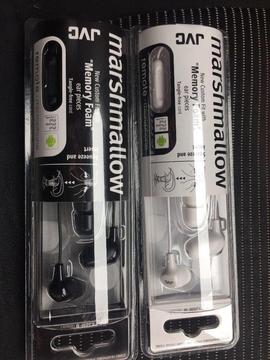 Earphones by JVC in black or white