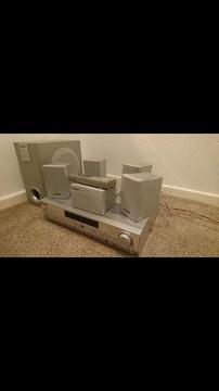 Panasonic surround sound system and 5 disc DVD player