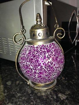 WANTED moroccan style lantern multi crackle glaze glass