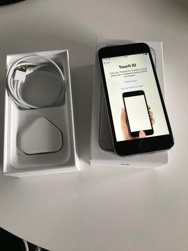 iPhone 6 Silver/black 16gb Unlocked with box and charger