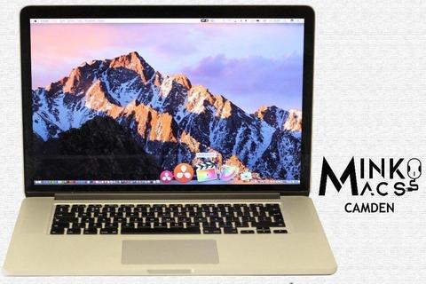 15.4' APPLE RETINA MACBOOK PRO 2.6Ghz i7 QUAD CORE 16GB 256GB SSD AUTOCAD VECTOROWRKS CORELCAD MAYA