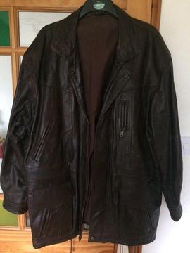 Men’s leather coat size XL