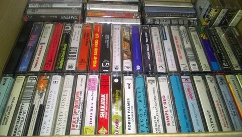 120 Cassette tape albums 1960s through to 1990s