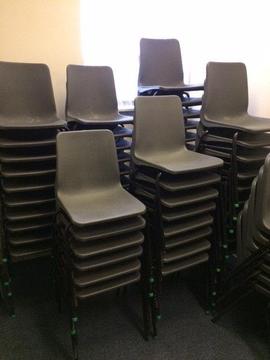 Plastic Polypropylene Canteen Stacking Chairs