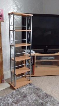 DVD and CD storage rack