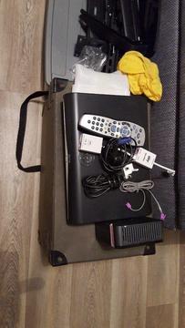 Sky+ box, controller, router with all cables