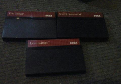 3 master system games all for £10 pound