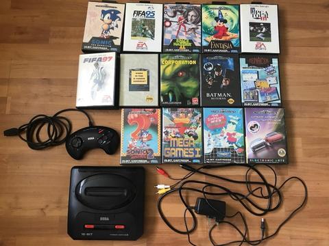 Sega Megadrive Console & games