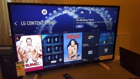 LG 49-inch SUPER Smart 4K ACTIVE HDR UHD LED TV-49UH603V,built in Wifi,Freeview HD,GREAT Condition