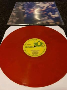 PINK FLOYD obscured by clouds on red vinyl