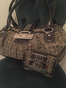 Genuine GUESS handbag & purse