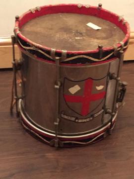 WW1 antique military marching drum. 1918 “signed”