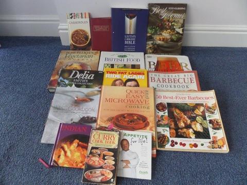 Selection of cookery books