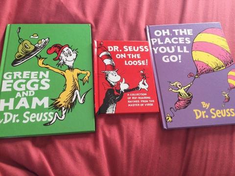 Three Dr Seuss books excellent condition. Free postage. All hardback