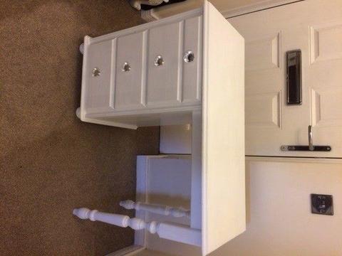 White painted pine dressing table / desk collect Beverley
