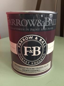 Farrow & Ball estate eggshell paint - Breakfast Room Green - 750ml