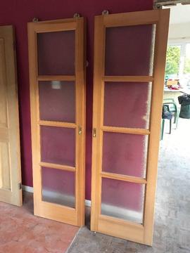 Sliding wooden doors - free - Dartmouth