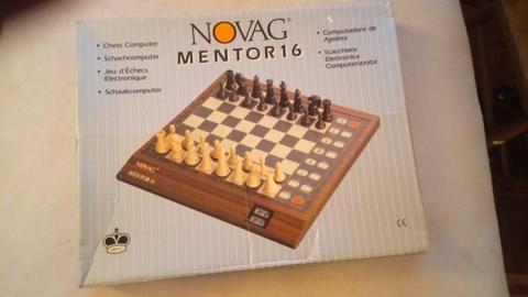 computer chess set Novag Mentor 16 boxed used . working well