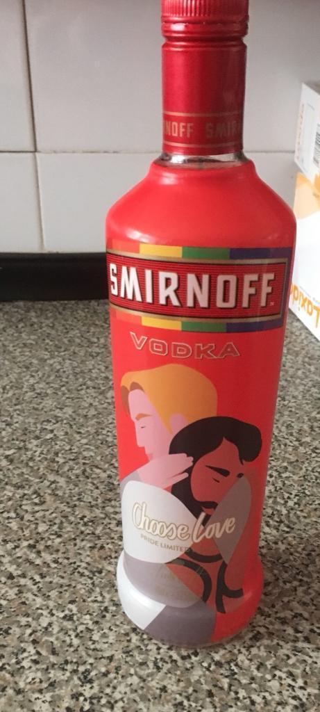 Limited edition vodka bottle