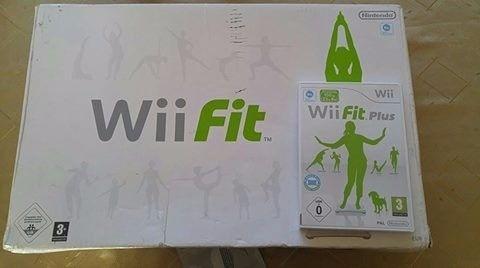 Wii fit board and Wii fit plus game