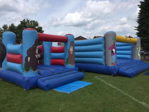 Two bouncy castles