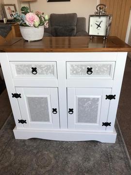 Painted Pine Lounge Cabinet / Drawers / Sideboard