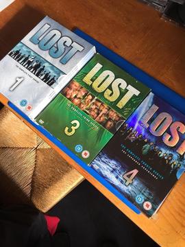Lost DVDs Boxed Seasons 1/3/4 Complete Superb Condition