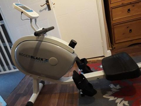 Roger black gold medal rower rowing machine