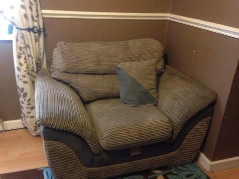 4 seater sofa and chair