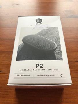 Bang & Olufsen Beoplay P2 portable bluetooth speaker black, new, rrp £150